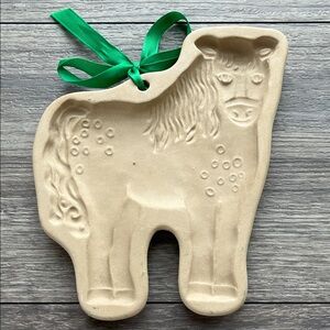 1992 vintage brown bag cookie art horse farm barnyard animal hill design